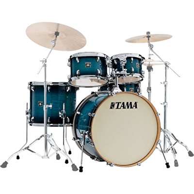 TAMA CL52KRS-BAB Superstar Classic Blue Lacquer Burst 5 Parça (22B/10T/12T/16F/14S) Akustik Davul Seti