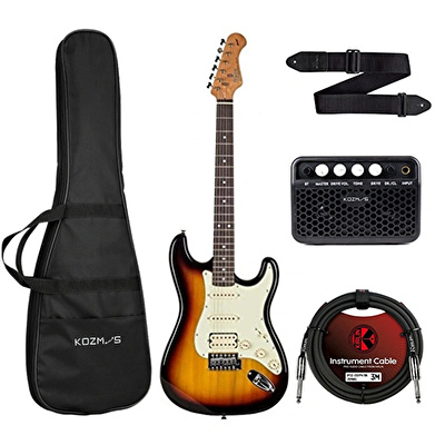 KOZMOS KGP-STHSS-SET Sunburst Elektro Gitar Paketi
