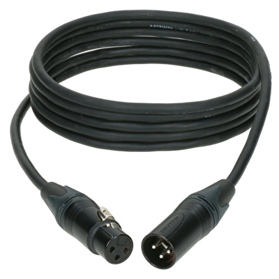 Klotz Pro Dijital Lead D3 XLR NEUTRIK Uçlu Siyah AES & DMX Kablosu 5mT