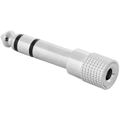 KIRLIN 1/4" TRS M - 3.5mm TRS F, 2li Nickel Kaplı Dönüştürücü