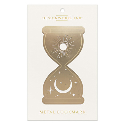DESIGNWORKS INK Metal Kitap Ayracı 14 cm Hourglass