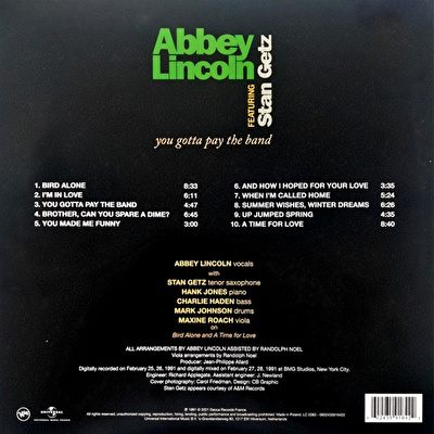 Abbey Lincoln, Stan Getz – You Gotta Pay The Band