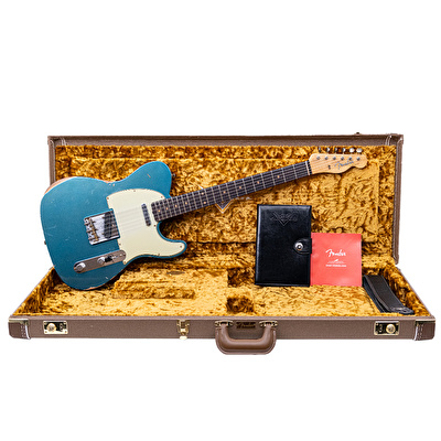 Fender Custom Shop Limited Edition 1960 Telecaster Relic Gülağacı Klavye Aged Ocean Turquoise Elektro Gitar