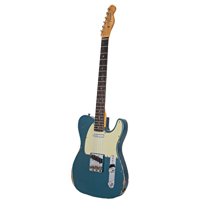 Fender Custom Shop Limited Edition 1960 Telecaster Relic Gülağacı Klavye Aged Ocean Turquoise Elektro Gitar