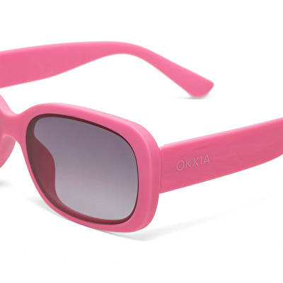 OKKIA Chiara Unisex Pembe Güneş Gözlüğü Siyah Gradyan