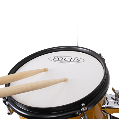 FOCUS FCJ1049A-OR 4 Parça (14B/8T/10T/12F/10S) Turuncu Akustik Çocuk Davulu
