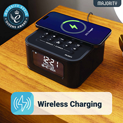 MAJORITY Knapton Saat Radyo Bluetooth Hoparlör