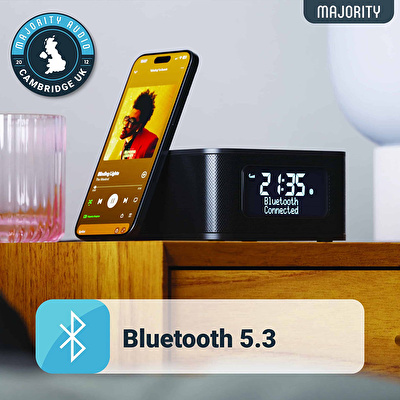 MAJORITY Knapton Saat Radyo Bluetooth Hoparlör