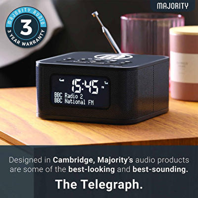 MAJORITY Knapton Saat Radyo Bluetooth Hoparlör