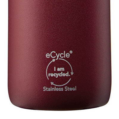 ALADDIN 0.6L CityLoop Thermavac™ eCycle Stainless Steel - Çelik Su Termosu - Burgundy Red