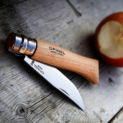 OPINEL Inox 8 No Kayın Saplı Paslanmaz Çelik Çakı