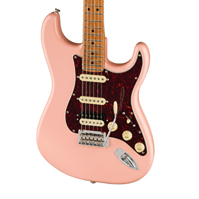 Pink shop stratocaster guitar