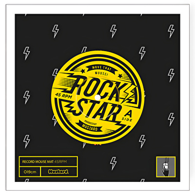 MUSTARD Rock N Roll Mouse Pad