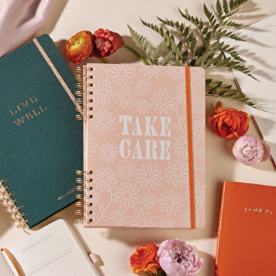 DESIGNWORKS INK Jumbo Boy Ayraçlı Spiral Defter - Take Care
