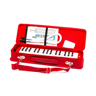 LINO LN-32-K 32 Tuş Çantalı Melodika - Kırmızı