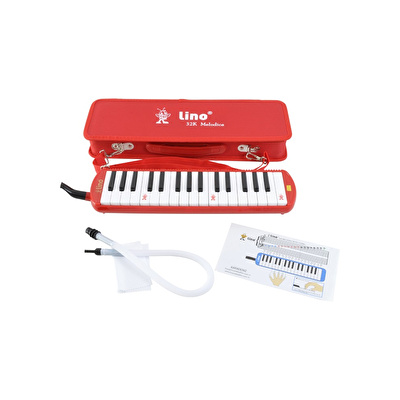 LINO LN-32-K 32 Tuş Çantalı Melodika - Kırmızı
