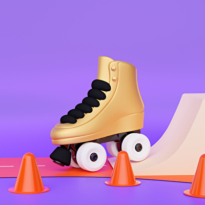 METALMORPHOSE Roller Skate Anahtarlık