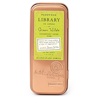 PADDYWAX Library Metal Kutu Mum Oscar Wilde 56gr