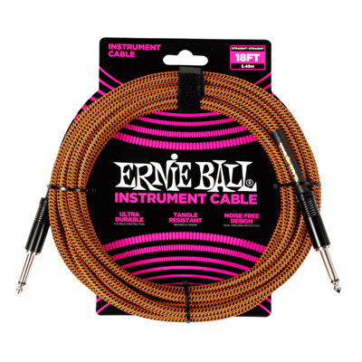 ERNIE BALL P06469 5.5 Metre Turuncu Enstrüman Kablosu