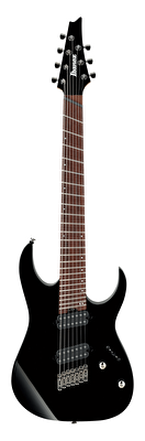 IBANEZ RGMS7-BK RG Iron Label Siyah 7 Telli Elektro Gitar