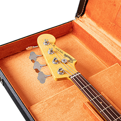 Fender Custom Shop 1961 Jazz Bass NOS Bleached 3 Ton Sunburst Bas Gitar