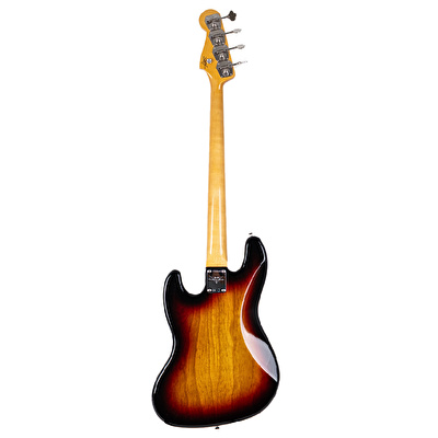 Fender Custom Shop 1961 Jazz Bass NOS Bleached 3 Ton Sunburst Bas Gitar