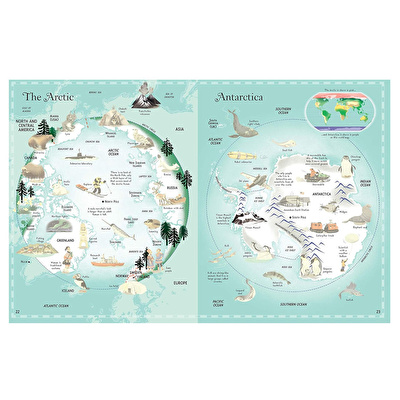 Sticker Picture Atlas World