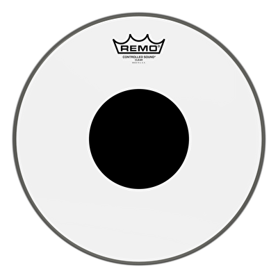 REMO CS-0312-10- Controlled Sound® Şeffaf Top Black Dot™ 12" Davul Derisi