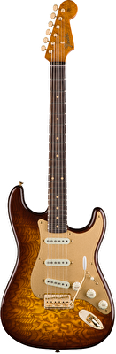 Fender Custom Shop Artisan Stratocaster Tamo Ash Top Blackwood Klavye Sunburst Elektro Gitar