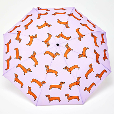 ORIGINAL DUCKHEAD Duck Kompakt Şemsiye Dachshund Purple