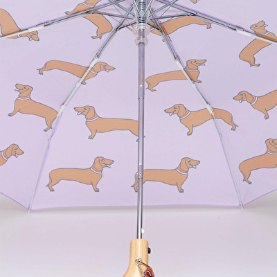 ORIGINAL DUCKHEAD Duck Kompakt Şemsiye Dachshund Purple