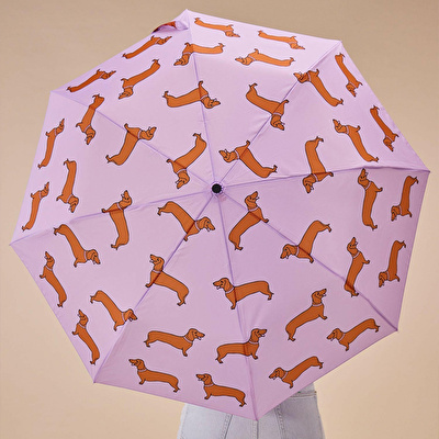 ORIGINAL DUCKHEAD Duck Kompakt Şemsiye Dachshund Purple