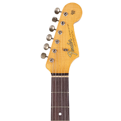 Fender Custom Shop 1961 Stratocaster Heavy Relic Black Super Faded Aged 3 Ton Sunburst Elektro Gitar