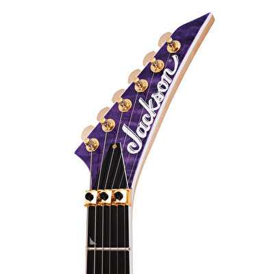 Jackson Pro Serisi Soloist SL2Q MAH Abanoz Klavye Trans Purple Elektro Gitar