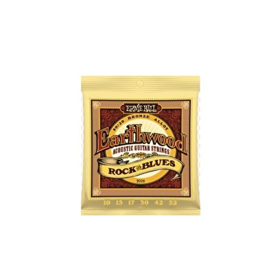 Ernie Ball P02008 Rock Blues 10-52 Akustik Gitar Teli
