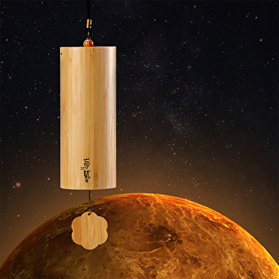 YOGIXO Venüs Gezegeni Bambu Rüzgar Çanı 9 Nota
