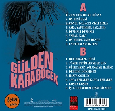 Gülden Karaböcek – Gülden Karaböcek Şah Plak 1971-1973 Orjinal Kayıtlar