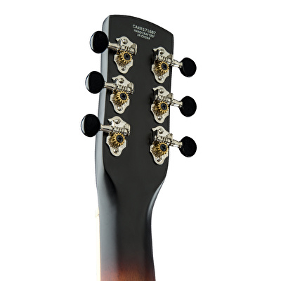 Gretsch G9220 Bobtail Round-Neck A.E. Maun Gövde Spider Cone Guitar Fishman Nashville Pickup 2-Color Sunburst Resonator