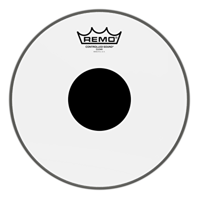 REMO CS-0310-10- Controlled Sound® Şeffaf Top Black Dot™ 10" Davul Derisi