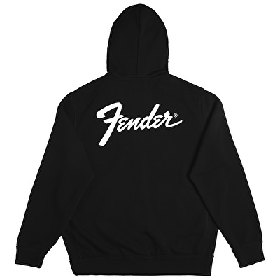 FENDER® Transition Logo Fermuarlı Siyah Hoodie
