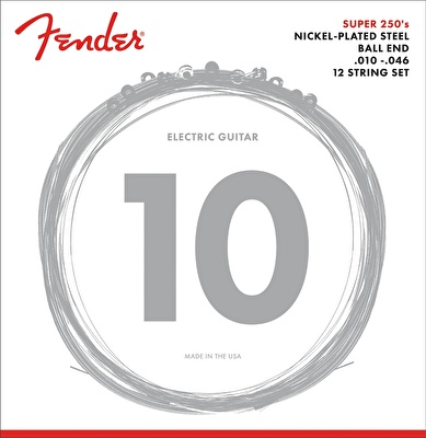 Fender Electric XII Strings Nickel Plated Steel 10-46 12 Tel Elektro Gitar Teli