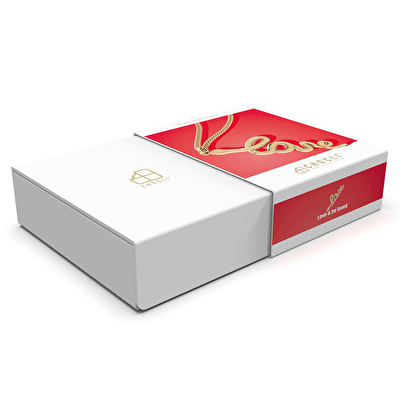 CHOCLI 18 Ayar Altın Kaplama Love Snake Kolye