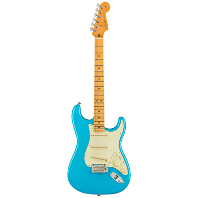 Fender American Professional II Stratocaster Akçaağaç Klavye Miami Blue Elektro Gitar
