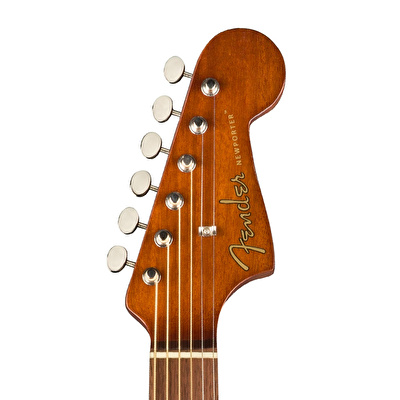 Fender Newporter Player Ceviz Klavye Sunburst Elektro Akustik Gitar