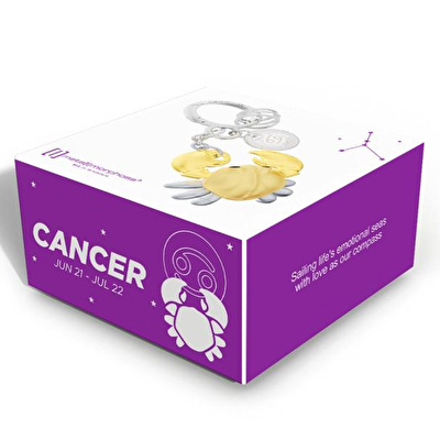 METALMORPHOSE Burç Koleksiyonu Yengeç Anahtarlık / Çanta