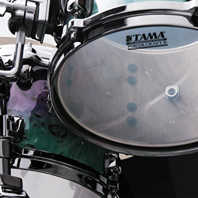 Tama WBS62RBMS-NMF Limited Starclassic Walnut/Birch Nebula Mappa Burl Fade 6 Parça (22B/10T/12T/14T/16F/14S) Akustik Davul Seti