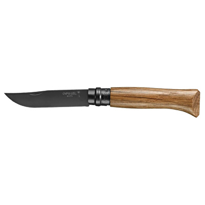 OPINEL Inox Black Edition No 8 Meşe Saplı Paslanmaz Çakı (Siyah)