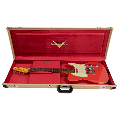 FENDER Custom Shop 1964 Telecaster Relic Aged Fiesta Red Elektro Gitar