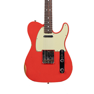 FENDER Custom Shop 1964 Telecaster Relic Aged Fiesta Red Elektro Gitar