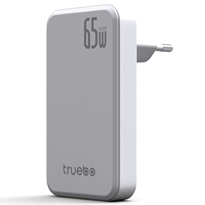 TRUEBO MaxSlim 65W GaN Şarj Aleti - Beyaz